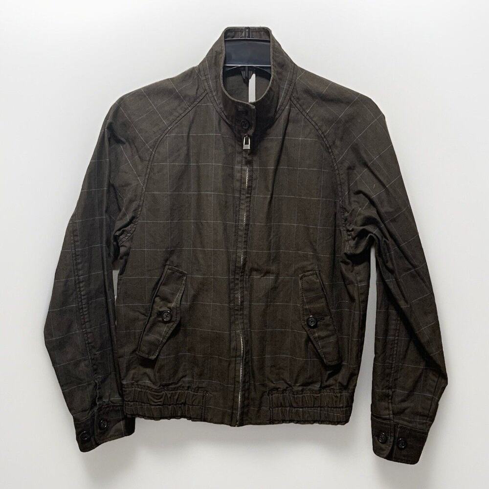 Pointer Jacket Ladies Large Black With Light Blue Pin Stripes Waterproof